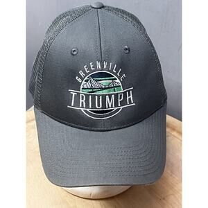 Greenville Triumph Hat Cap Mens Adjustable Snapback MLS Soccer Gray Zephyr‎